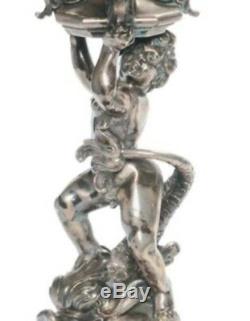 Paire candelabres antiques argent. Signés 1809. Fabuleux