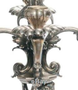 Paire candelabres antiques argent. Signés 1809. Fabuleux