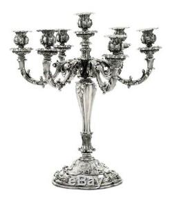 Paire candelabres antiques argent. Signés 1809. Fabuleux