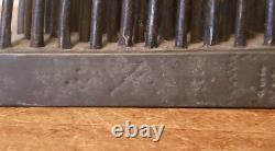 RARE 19th C SIGNED PA Dated DECORATED Matched Pair FLAX HATCHELS 1827 HETCHELS