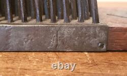 RARE 19th C SIGNED PA Dated DECORATED Matched Pair FLAX HATCHELS 1827 HETCHELS
