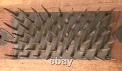RARE 19th C SIGNED PA Dated DECORATED Matched Pair FLAX HATCHELS 1827 HETCHELS