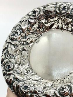 RARE PAIR of Antique English Sterling Silver Bon Bon Dish Candy Nut Bowl SIGNED