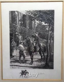 Rare Pair Of Signed Limited Edition Antique Etchings (1915/1918) By L. RUET