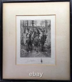 Rare Pair Of Signed Limited Edition Antique Etchings (1915/1918) By L. RUET