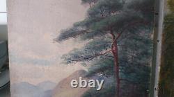 Rare Pair Signed Antique Oil Paintings-henry R Hall Scottish Cattle Scenes