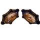 Rare Royal Vienna Trinket Dish Pair Signed 1890s Hand Painted Ackermann & Fritze