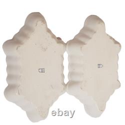 Rare Royal Vienna Trinket Dish Pair signed 1890s hand painted Ackermann & Fritze