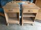 Rare Pair Of Antique Signed Old Hickory Rustic Adirondack Lodge Camp Nightstands
