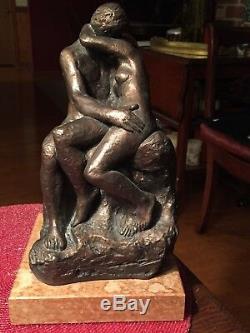 SALE THE Kiss SCULPTURE Nude Couple Lovers -Auguste Rodin (Austin Productions)