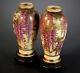 Stunning Pair Of Signed Mid Meiji Period Satsuma Vases By Taniguchi Komakichi
