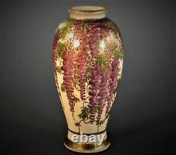 STUNNING PAIR OF SIGNED MID MEIJI PERIOD SATSUMA VASES by TANIGUCHI KOMAKICHI