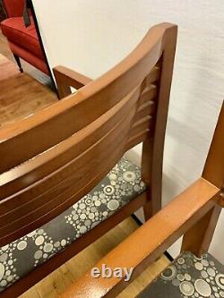 Signed Knoll Dining Chairs With Herman Miller Fabric One Pair