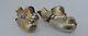 Signed Pair Japanese Sterling Silver 925 Chinese Mandarin Duck Chopstick Rests