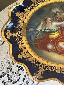 Signed Royal Vienna Porcelain Pair Platters! Computes12 Staples