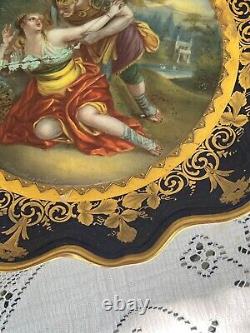 Signed Royal Vienna Porcelain Pair Platters! Computes12 Staples