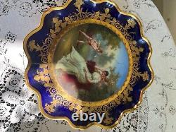 Signed Royal Vienna Porcelain Pair Platters! Computes12 Staples