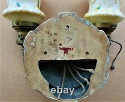 Single. E F Caldwell & Co Turtleback Bronze With Gilt Sconce. 2 Arms Signed