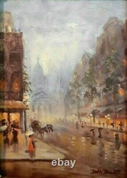 Small Paintings Original Oil Cityscapes New Orleans Well Known Artist A Pair