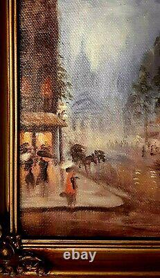 Small Paintings Original Oil Cityscapes New Orleans Well Known Artist A Pair