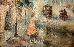 Small Paintings Original Oil Cityscapes New Orleans Well Known Artist A Pair