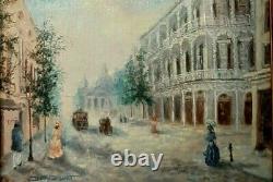 Small Paintings Original Oil Cityscapes New Orleans Well Known Artist A Pair