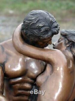 THE KISS' LOVERS SCULPTURE Valentine Couple Lovers Auguste Rodin FREE SHIP Big