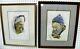 Two Gerald Meriner Antique Signed A/p Lithographs Of Two Elderly People