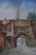 Views Of Leicester Castle Antique Watercolours Pair E. Hartopp C1900