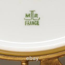 Victorian Mounted MR Limoges France Courting Couple Platter Hand Painted Signed