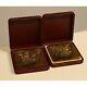 Vintage 20th Rare French Pair Of Bronze Bas-reliefs Signed Pec