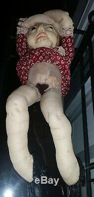 Vintage Folk Art Dolls Signed Ramona Audley 1977 Anatomically Correct Old Couple