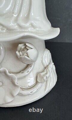 Vintage Kwan Yin Blanc de Chine Porcelain Statues MATCHING PAIR 12 Signed