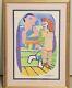 Vintage Larry Connatser (1938-1996) Contemporary Art, Signed & Dated 1991, 36x17