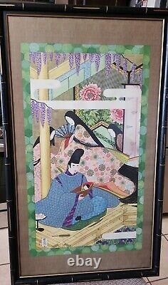 Vintage Pair Manabu Saito Signed Numbered Limited Edition Prints