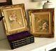 Vintage Pair Of Framed Chinese Paintings On Cork, Signed- Great Quality & Detail