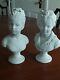 Vintage Pair Of French Bisque Busts Signed