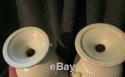 Vintage Pair of Swag Wedgwood Urns With Ram's Head Signed & Numbered 6-1/2 EXC