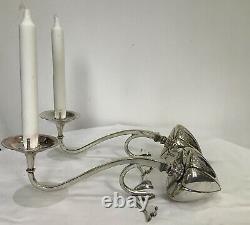 Was Benson Pair Of Seed pod Counterweight Candlesticks Signed