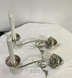 Was Benson Pair Of Seed pod Counterweight Candlesticks Signed