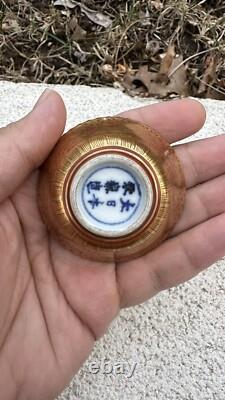 Wonderful Antique Japanese Pair of Porcelain Small kinraden Bowls Signed