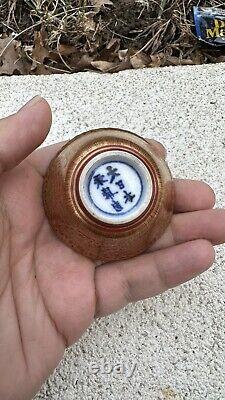 Wonderful Antique Japanese Pair of Porcelain Small kinraden Bowls Signed