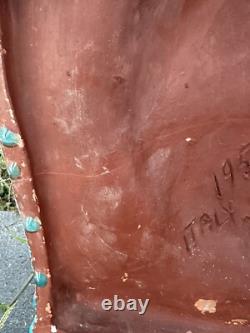 Wonderful Antique Pair Of Italy Ceramic Plaques Hanging Wall Signed