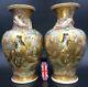 Wonderful Large Signed Pair Of Antique Japanese Satsuma Vases Meiji C 1880 10